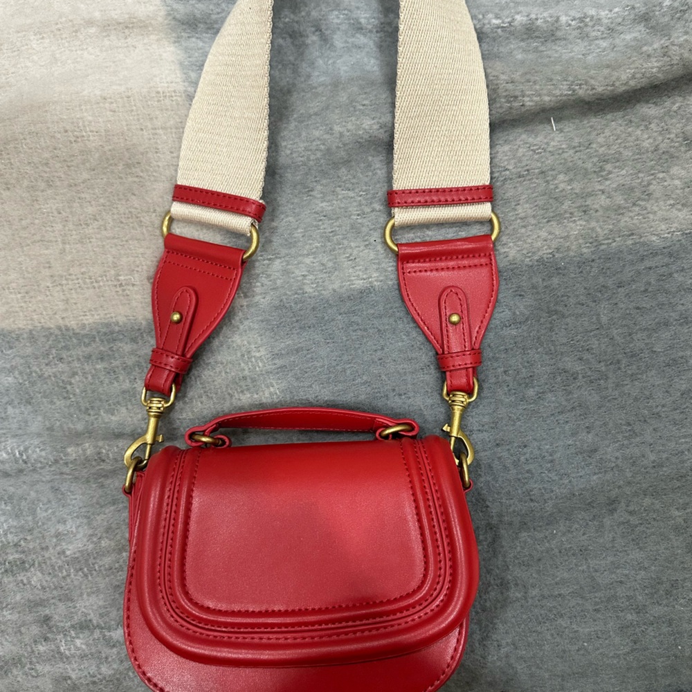 COPY - Red Leather Crossbody Bag